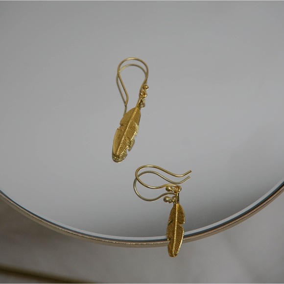 Brand new gold plated brass earrings from Zara New York - Picture 3 of 5